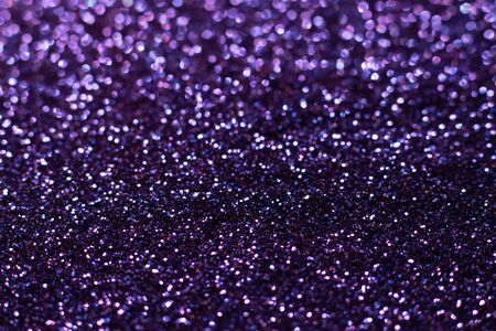 Blue glitter texture. Festive sparkling sequins background closeup.の写真素材
