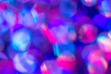 Rainbow blue glitter festive background with bokeh lights. Celebration concept for New Year,...