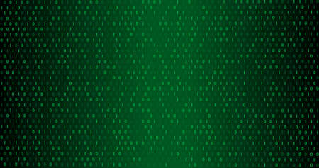 Green Neon Digital binary background. Seamless   background for network, big data, data center,...