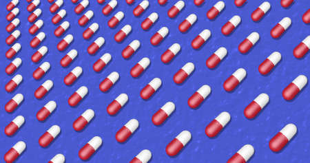Colorful Background with pills.