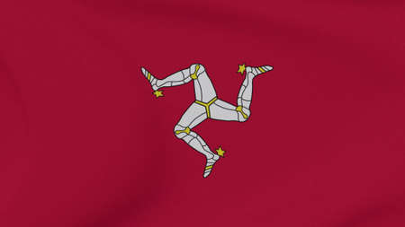 flag Isle Of Man patriotism national freedom , 3D illustrationの写真素材