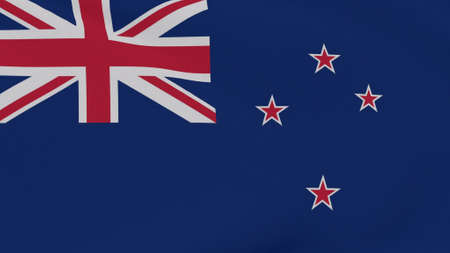 flag New Zealand patriotism national freedom , 3D illustration