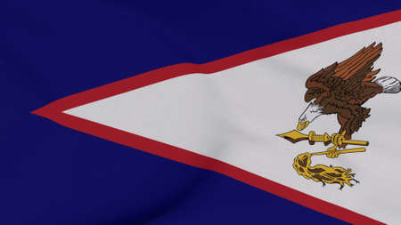 flag American samoa patriotism national freedom, 3D illustrationの写真素材