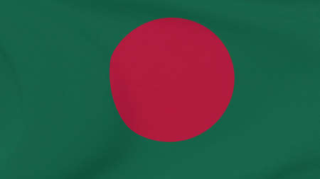 flag Bangladesh patriotism national freedom, 3D illustrationの写真素材