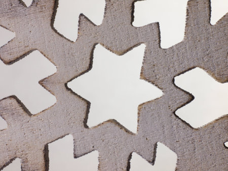 Large snowflake closely. の写真素材