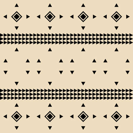 Aztec seamless pattern. Geometric background inspired by aztec culture.
