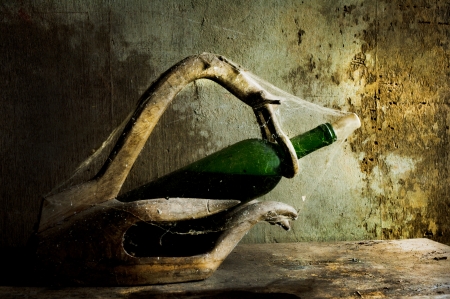 Old Wine Still lifeの写真素材
