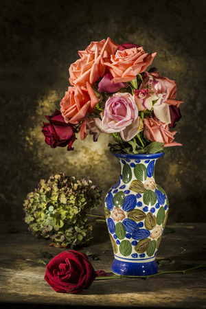 still life Photography with flowerの写真素材