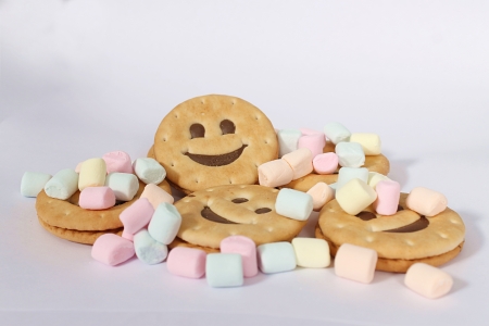 Biscuits Smile の写真素材