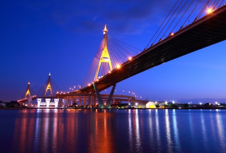 Industrial Circle Bridge in Bangkok, Thailandの写真素材