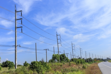 Electrical postの写真素材