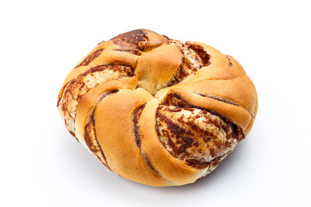 bread  on white backgroundの写真素材