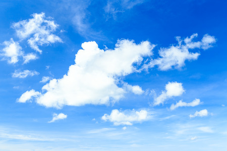 clouds in the blue skyの写真素材