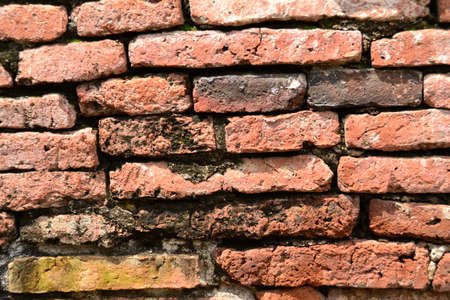 Old brick in Thai temple.の写真素材