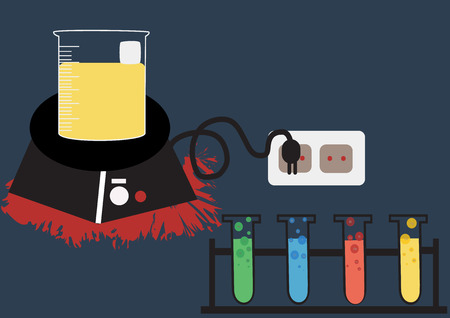 Science lab Vector Icon Set,chemical  icons set,Chemical Laboratory, chemical glassware. vector illustration,flat designのイラスト素材
