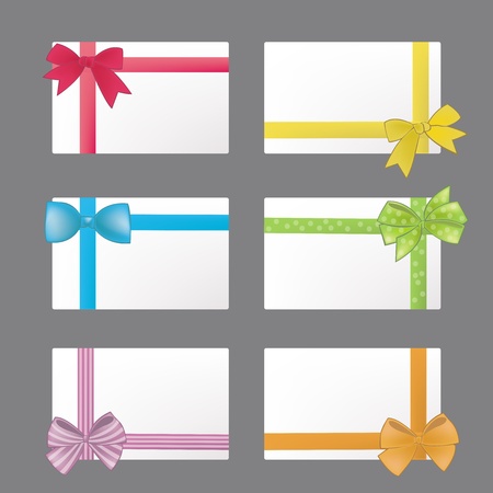 Name card in colorful ribbon styleのイラスト素材