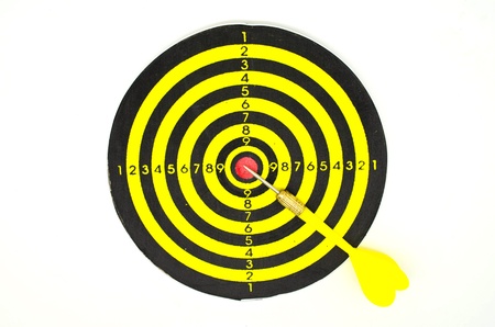 dartboard on white background