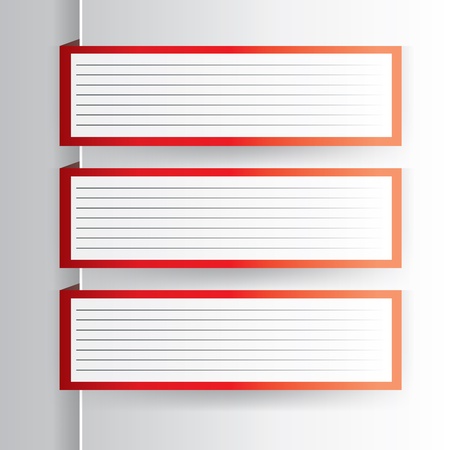 message board with line in red frameのイラスト素材