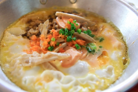Egg pan breakfastの写真素材