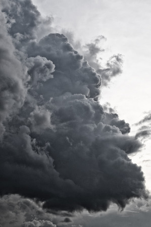Background of dark clouds.の写真素材
