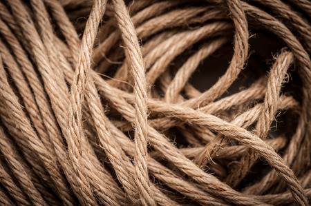 Thick strong rope sold in the open market. Can use for backgroundの写真素材