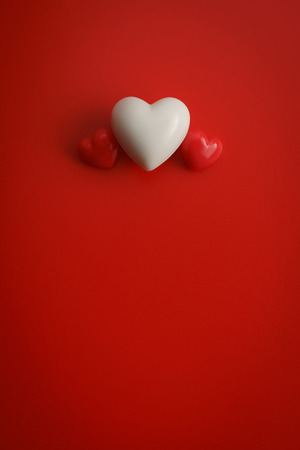 Valentines heart on a red background.Happy Valentines Day background. Can be used for celebrations valentines day.の写真素材