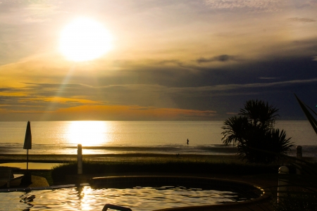 sunshine on the seaの写真素材