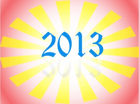 2013 illustrationのイラスト素材