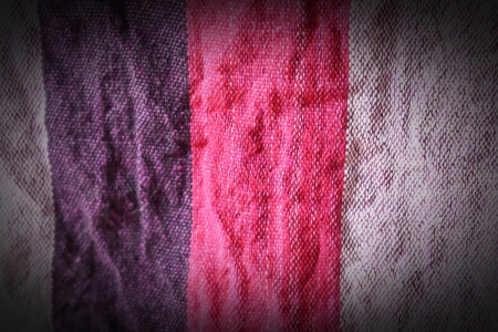 Colorful checkered loincloth fabric backgroundの写真素材