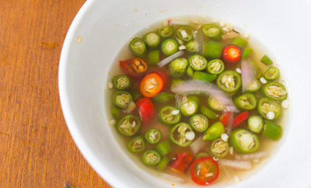 Chilli and fish sauce for thai foodの写真素材