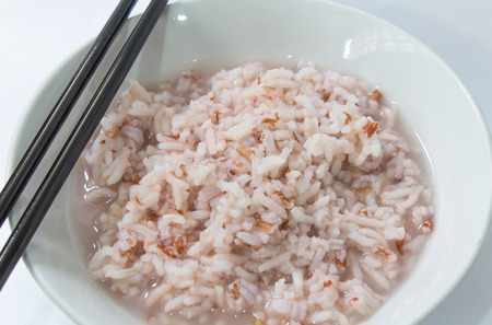 gruel and salted egg  chinese food styleの写真素材