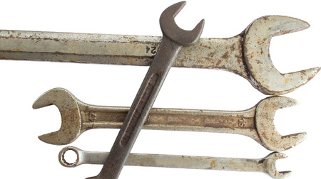 construction tools isolated on white background,の写真素材