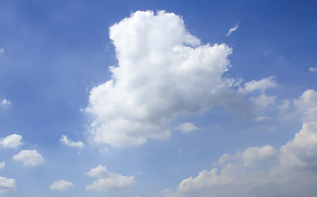 blue sky with cloudの写真素材