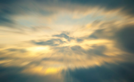 Sky  at evening ,abstract sky zoom vintage styleの写真素材