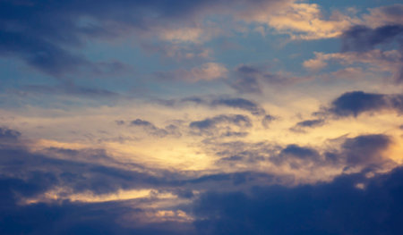 Sky  at evening , image vintage styleの写真素材