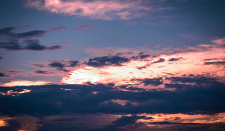 Nature background. colorful sunset. Dramatic sky.