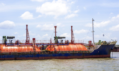 Petrochemical gas energy in water transportation industryの写真素材