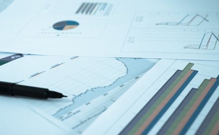 financial document sepia tone,Image blur styleの写真素材