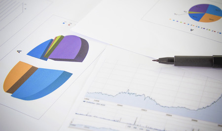 Work is document Chart, Business, Graphの写真素材