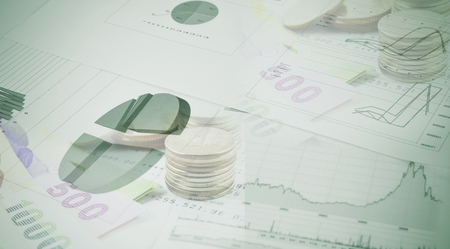 Work is document Chart, Business, Graphの写真素材