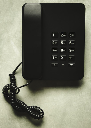 black telephone style retro toneの写真素材