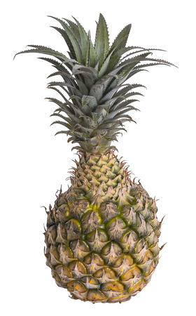 Pine apple isolated on white background. Fresh fruitsの写真素材
