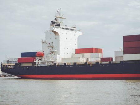 Logistics and Transportation of international Container Cargo ship