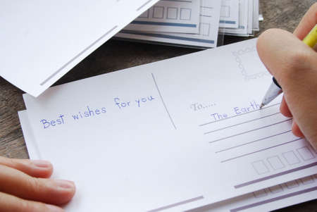 Sometime one post card can show a lot of meaning.