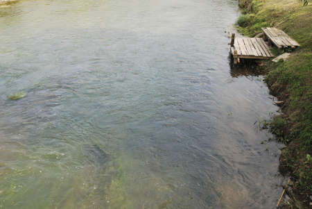 This picture is river from thailandの写真素材