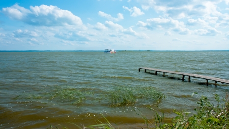 View of Lake Nero  Pierの写真素材