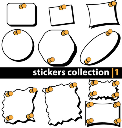 stickers collectionのイラスト素材