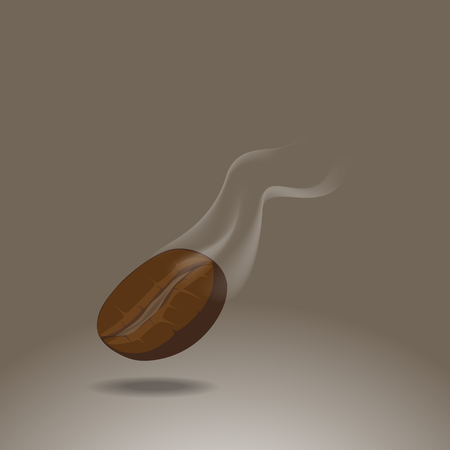 coffee bean roasting isolated on background.のイラスト素材