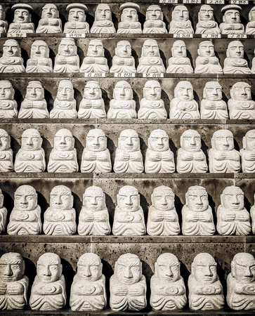 Pattern of Buddhist Saints Stone, in Korean Architectural Style, in Pattern, Background, Religious and Belief conceptのeditorial素材
