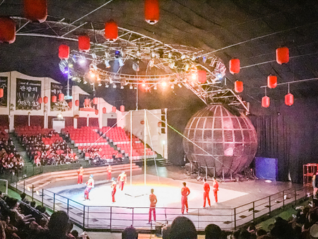 Jeju Island, Korea - November 12, 2016 : The tourist visited Jeju Circus World, One of tourist attractions in Jeju-do.のeditorial素材